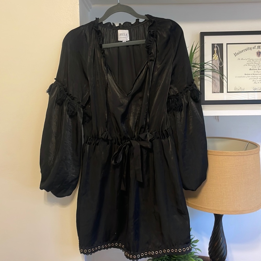 MISA LOS ANGELES BLACK DRESS XS